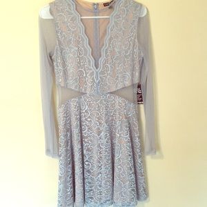 Express Blue Party Dress